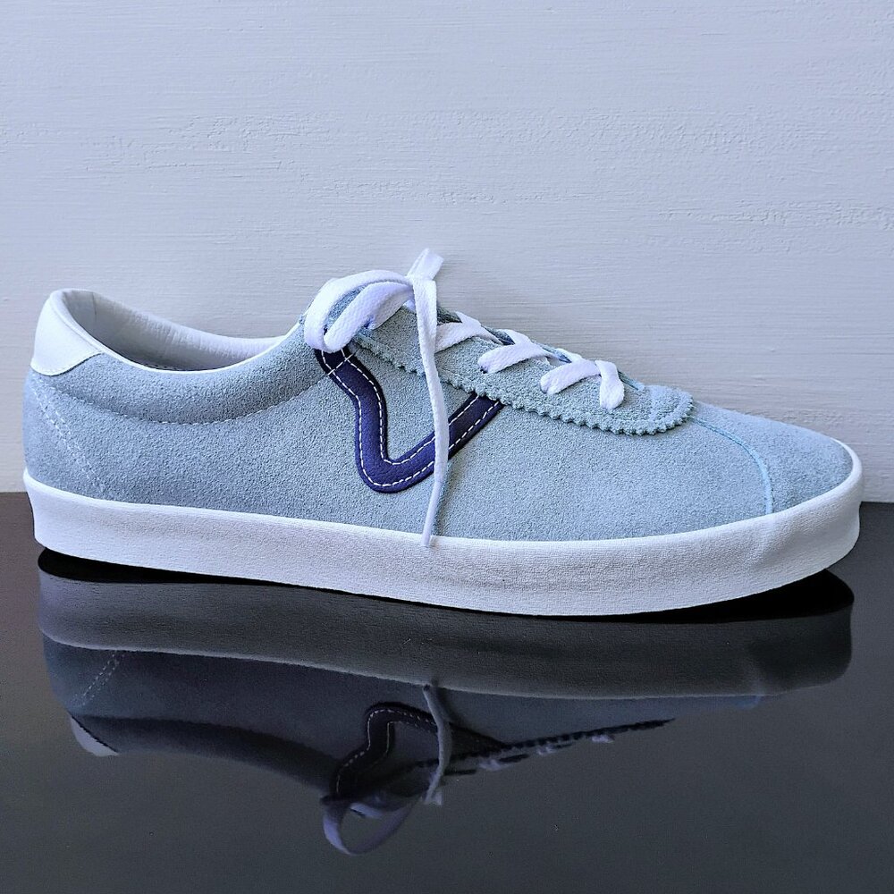 Vans Men's Sport Low  2-Tone Suede Sneaker in Whispers & Elegance Grey Mist